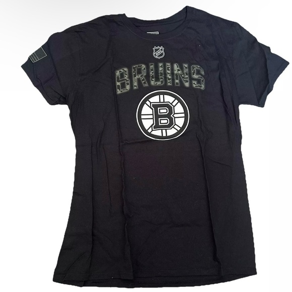 Men’s Boston Bruins Black T Shirt Size Large - Picture 1 of 3